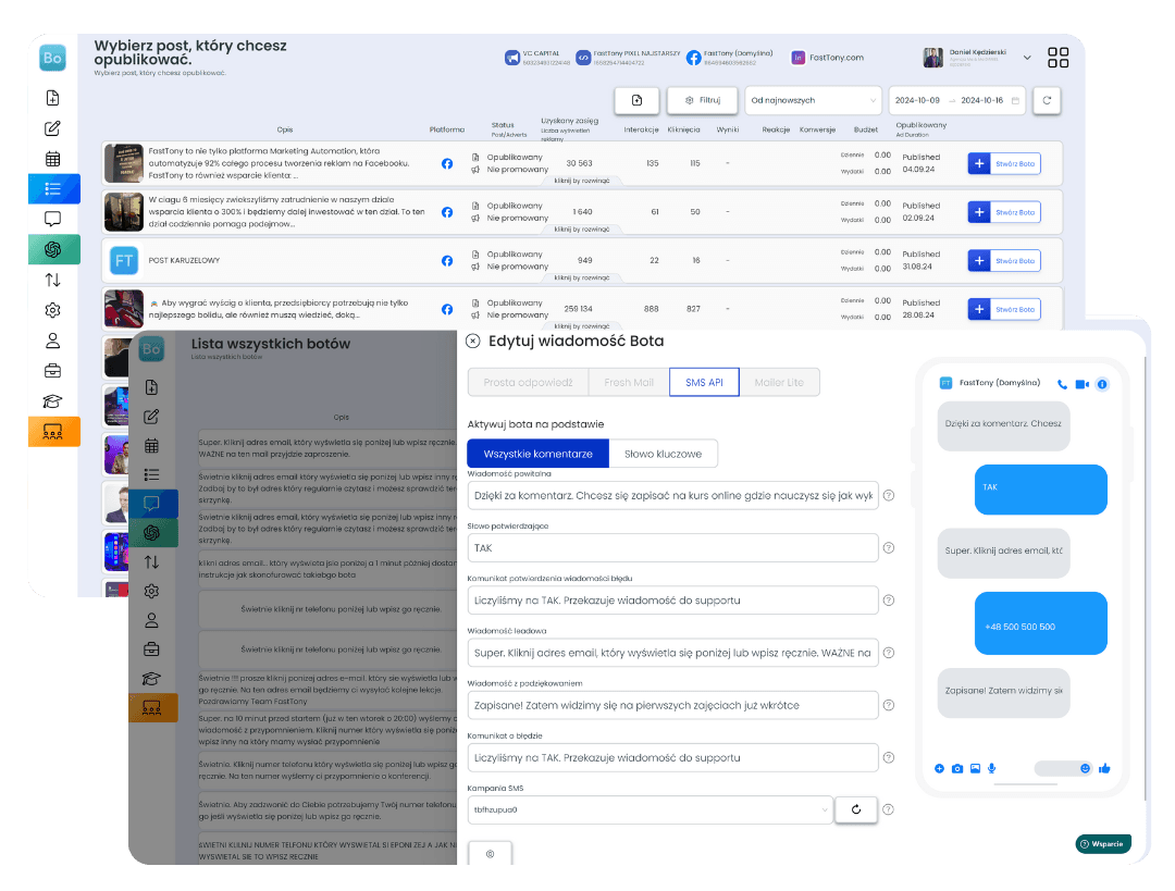 FastTony Messenger Bot konfiguracja