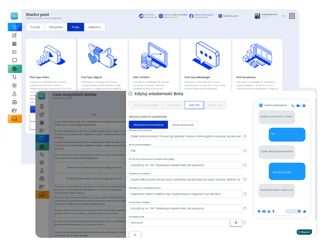 FastTony Messenger Bot edycja